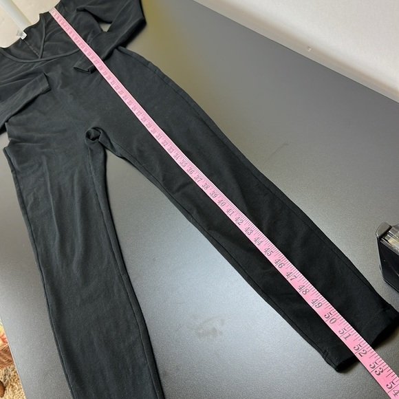 American Apparel Black Unitard Catsuit Jumpsuit Medium Bodycon Long Sleeve - Picture 15 of 16